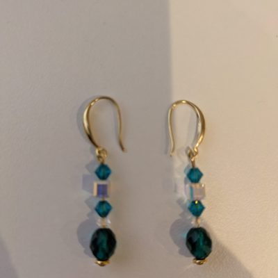 Boucles d'oreilles Baie de Kabira issues de la Collection Eclats d'Okinawa par Atelier Sakura