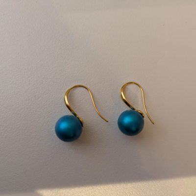 Boucles d'oreilles pendantes Vagues Turquoises par Atelier Sakura