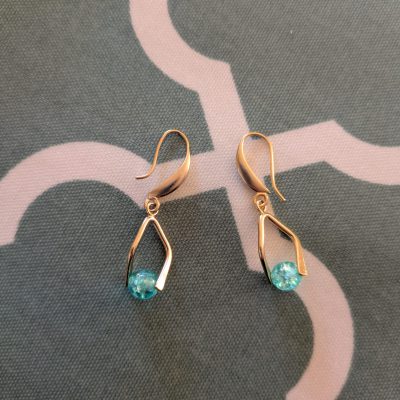 Boucles d'oreilles Lagon Cristallin par Atelier Sakura