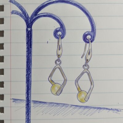 Boucles d'oreilles Lagon Cristallin - Jaune - Collection Éclats d'Okinawa - Par Sakura Créations