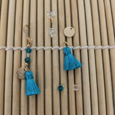 Boucles d'oreilles Rêve de Lagon - Collection Éclats d'Okinawa - Par Sakura Créations