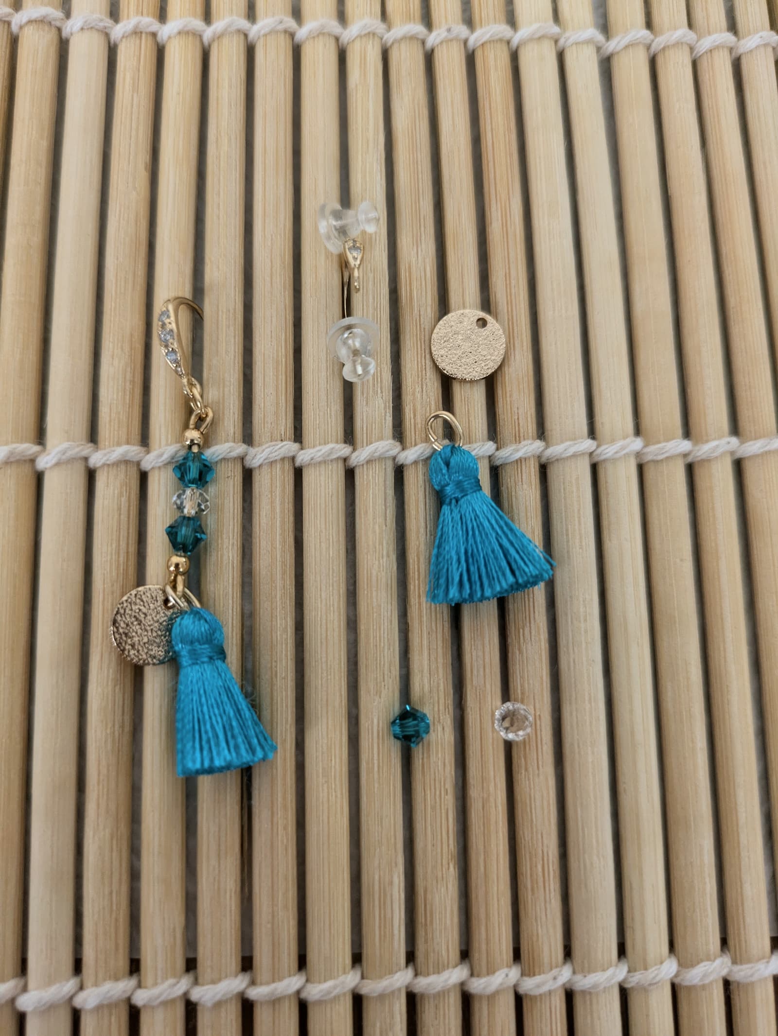 Boucles d'oreilles Rêve de Lagon - Collection Éclats d'Okinawa - Par Sakura Créations