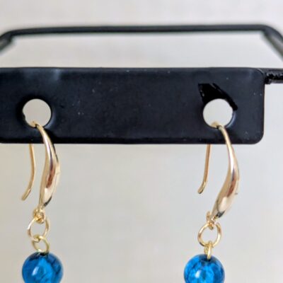 Boucles d'oreilles Rivages d'Azur - Collection Voyage Turquoise - Par Sakura Créations