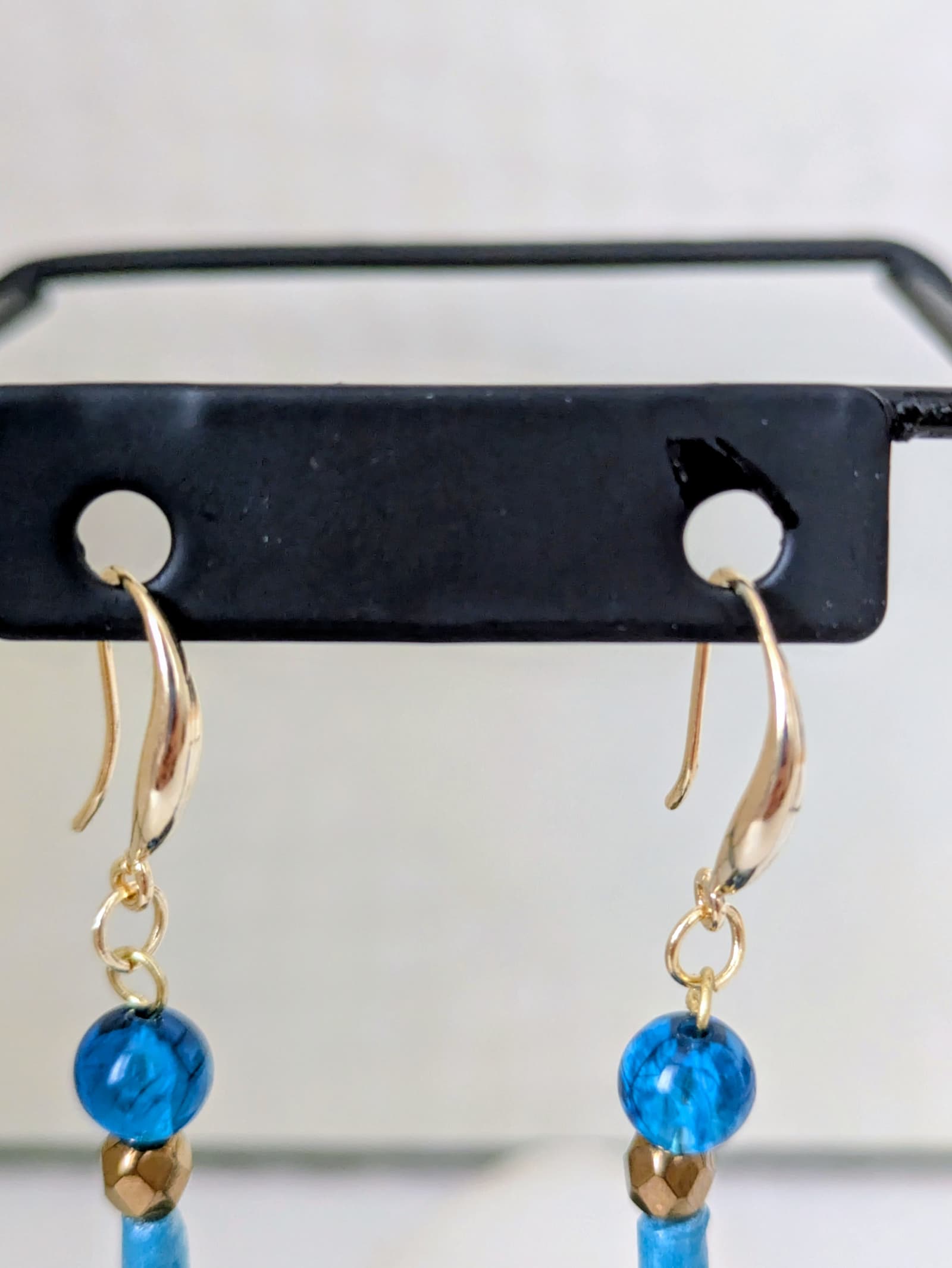 Boucles d'oreilles Rivages d'Azur - Collection Voyage Turquoise - Par Sakura Créations
