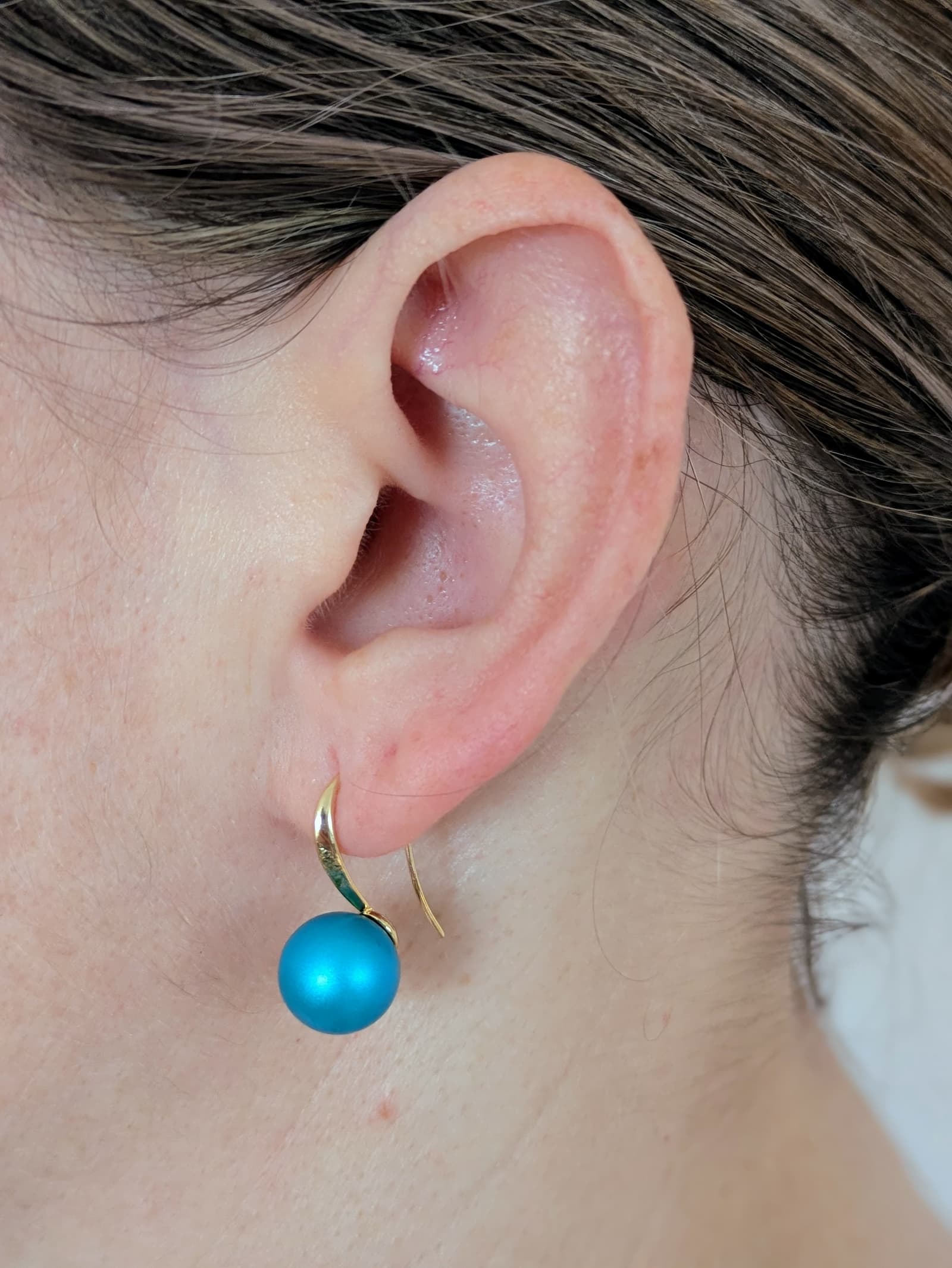 Boucles d'oreilles Vagues Turquoises