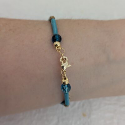 Bracelet Reflets d'Azur - Collection Voyage Turquoise - Par Sakura Créations