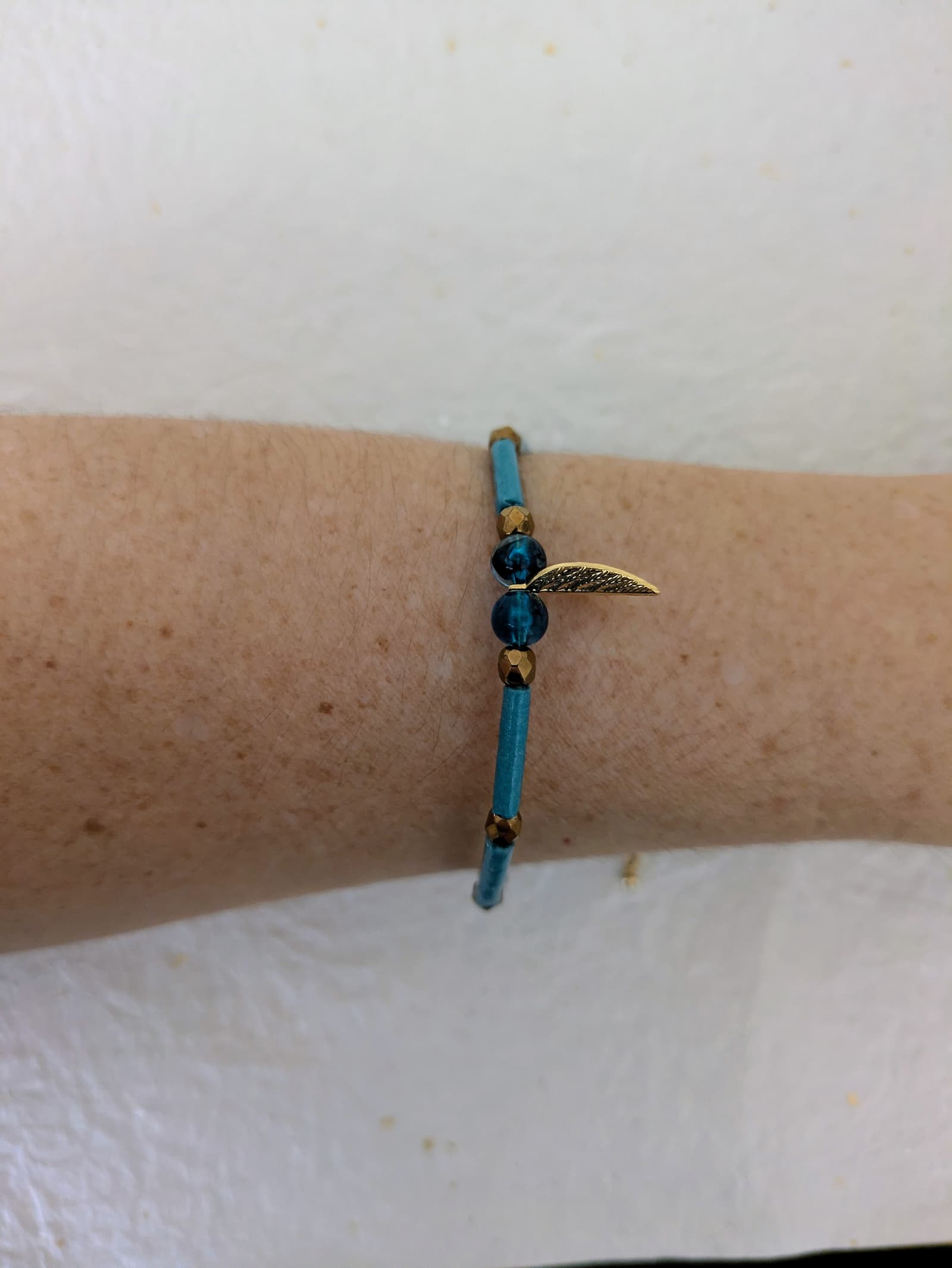 Bracelet Reflets d'Azur - Collection Voyage Turquoise - Par Sakura Créations