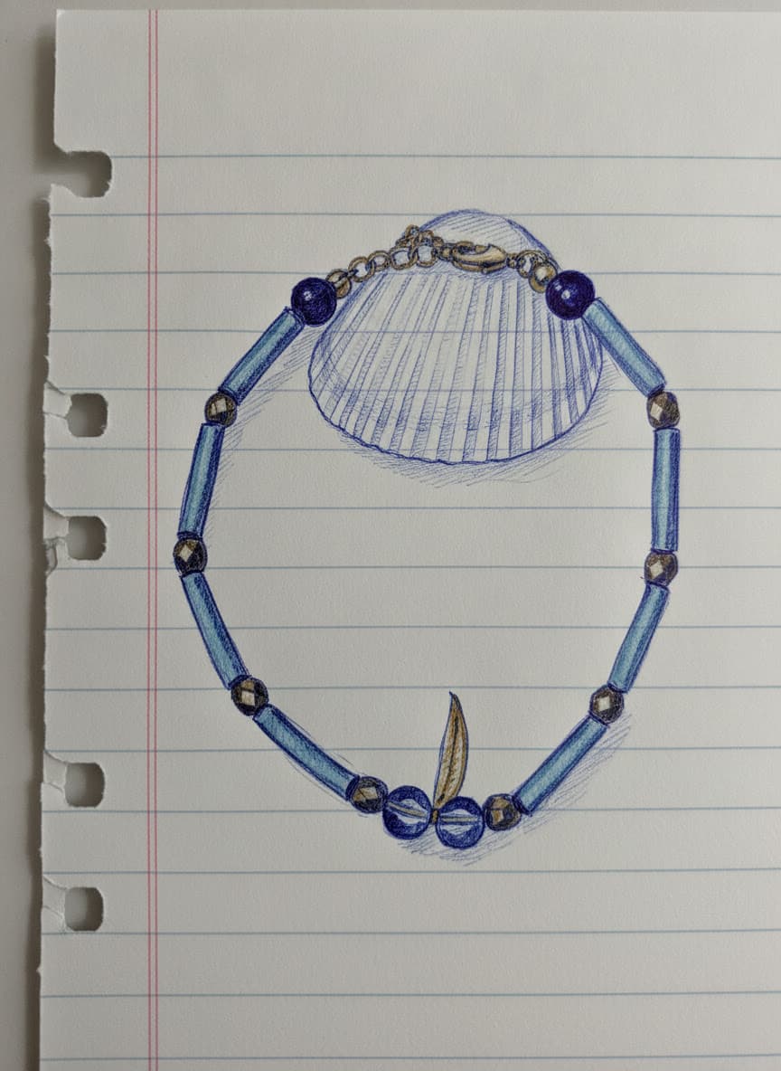 Bracelet Reflets d'Azur - Collection Voyage Turquoise - Par Sakura Créations