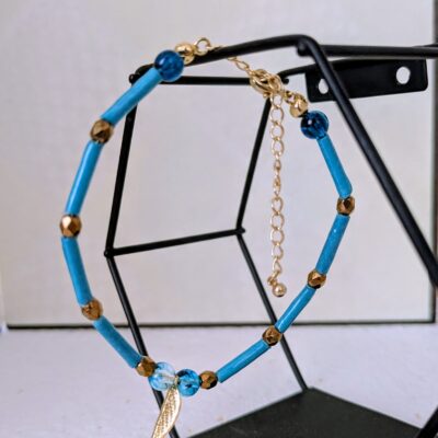 Bracelet Reflets d'Azur - Collection Voyage Turquoise - Par Sakura Créations