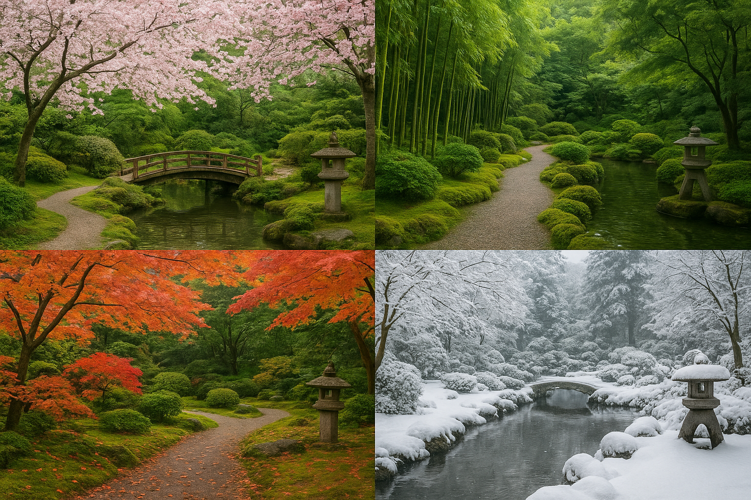 Les jardins japonais et les saisons