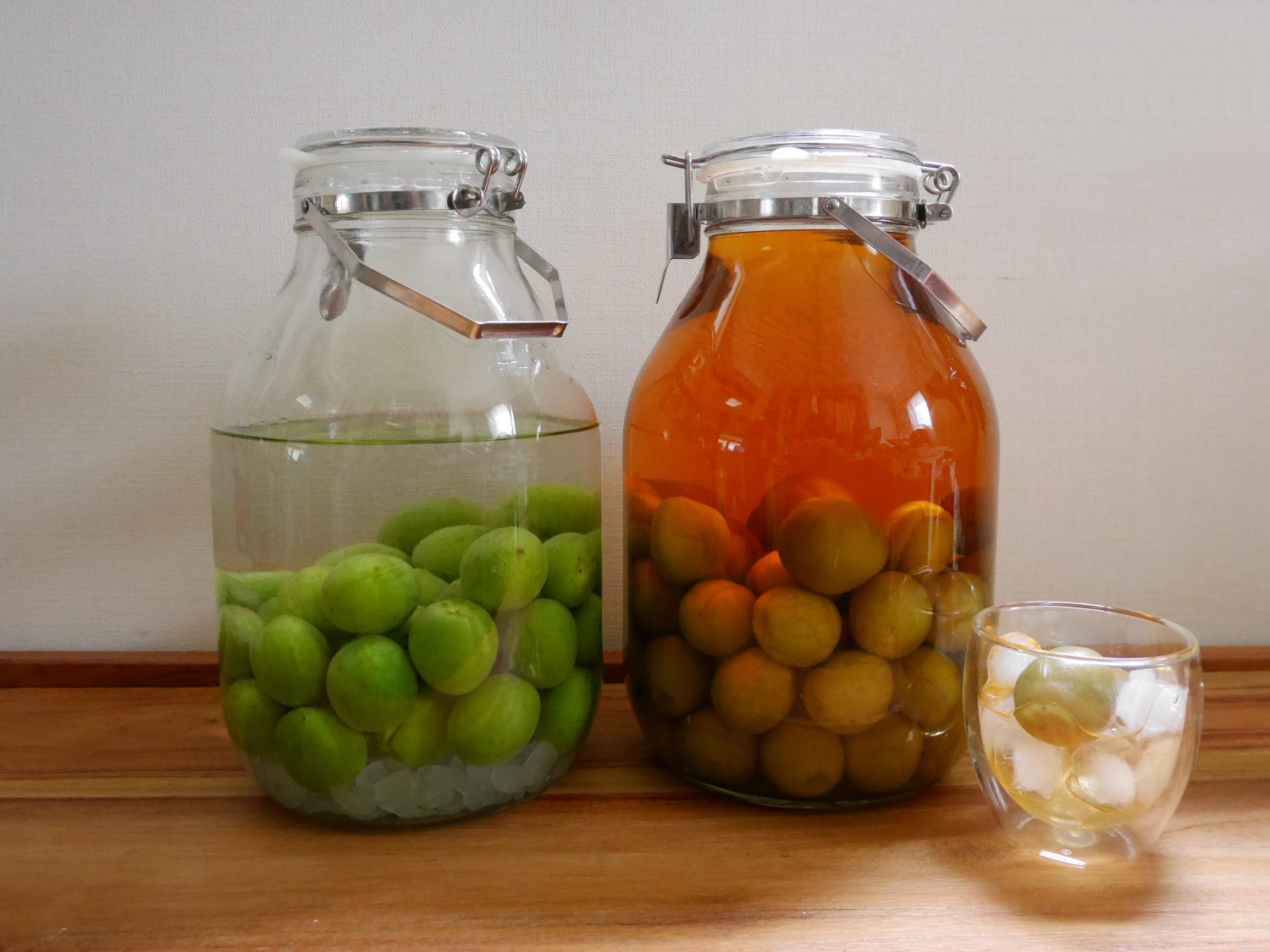 Umeshu maison, une liqueur à base de prunes japonaises