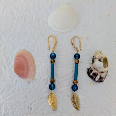 Parure Voyage Turquoise - Éclats de Kintsugi - Collection Voyage Turquoise - Par Sakura Créations