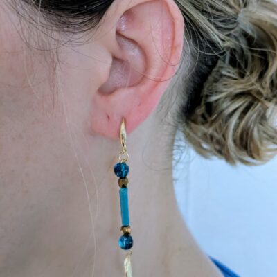 Parure Voyage Turquoise - Éclats de Kintsugi - Collection Voyage Turquoise - Par Sakura Créations