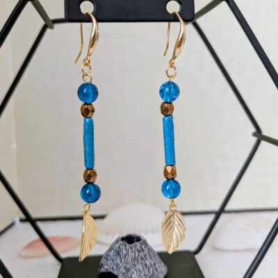 Parure Voyage Turquoise - Éclats de Kintsugi - Collection Voyage Turquoise - Par Sakura Créations