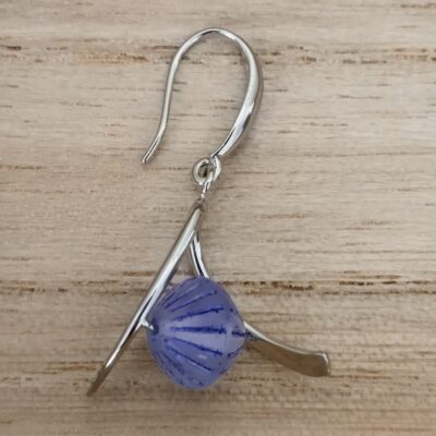 Boucles d'oreilles Violet Alpin - Collection Violet Zen - Par Sakura Créations