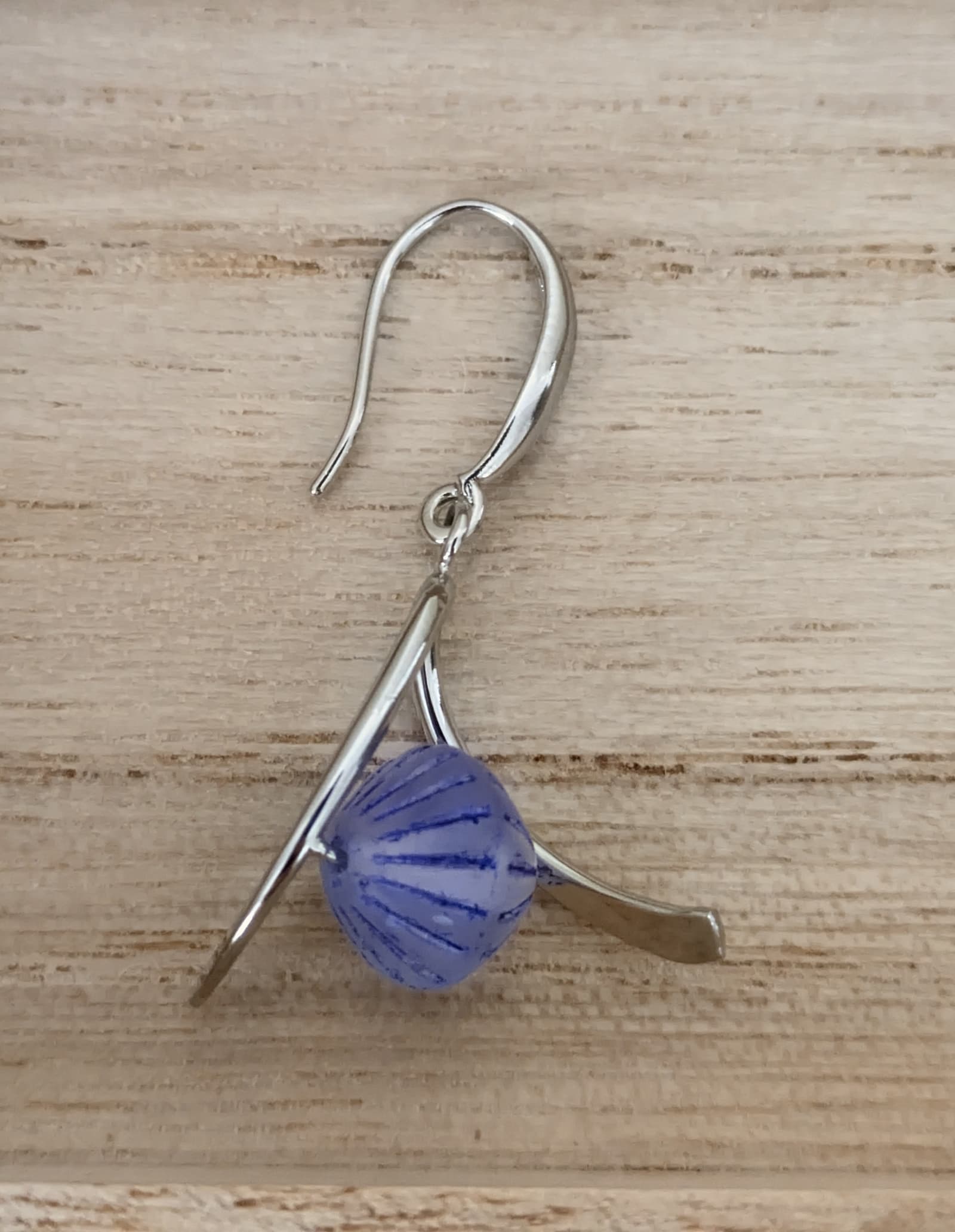 Boucles d'oreilles Violet Alpin - Collection Violet Zen - Par Sakura Créations
