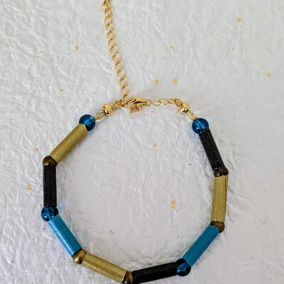 Parure Voyage Turquoise - Éclats de Kintsugi - Collection Voyage Turquoise - Par Sakura Créations