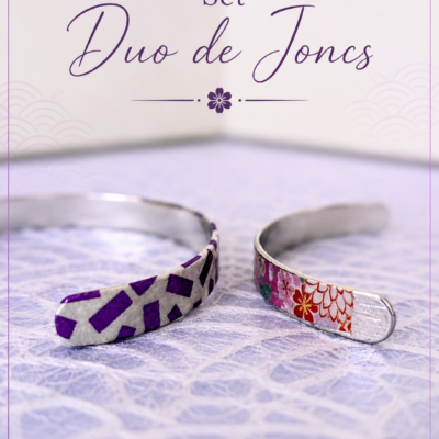 Duo de Joncs - Collection Plumes de Papier Washi - Par Sakura Créations