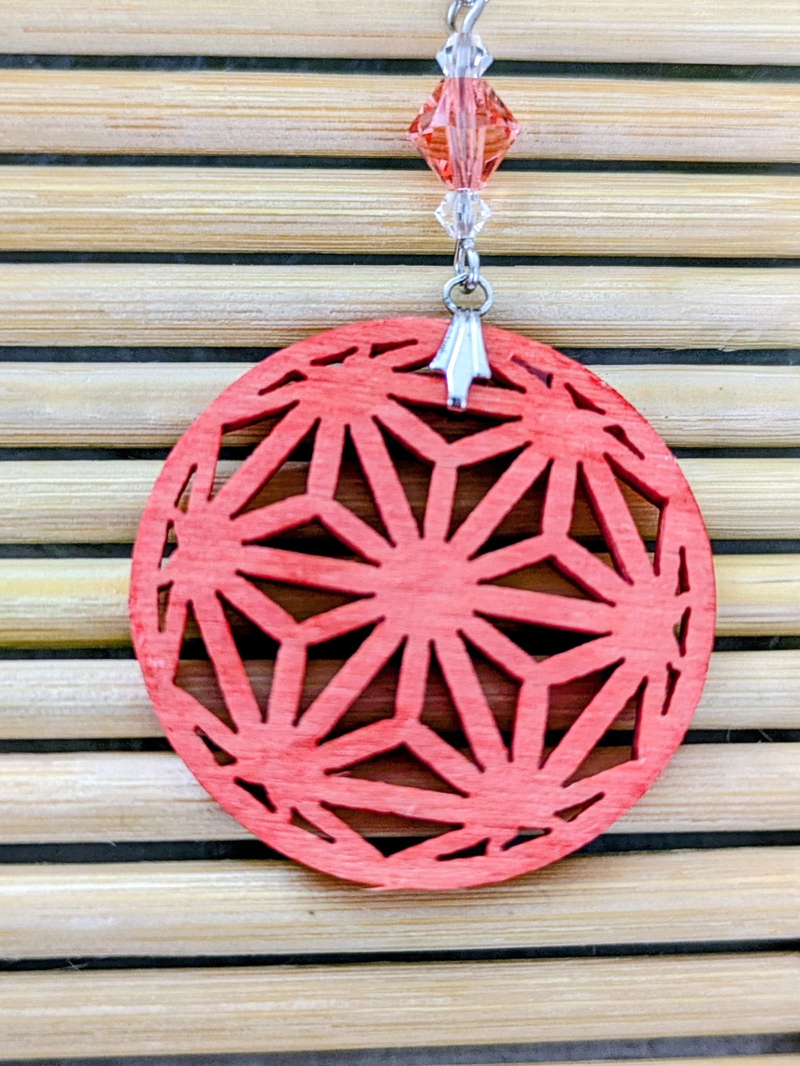 Boucles d'oreilles Hanasaki – Orange - Collection Kumiko - Par Sakura Créations