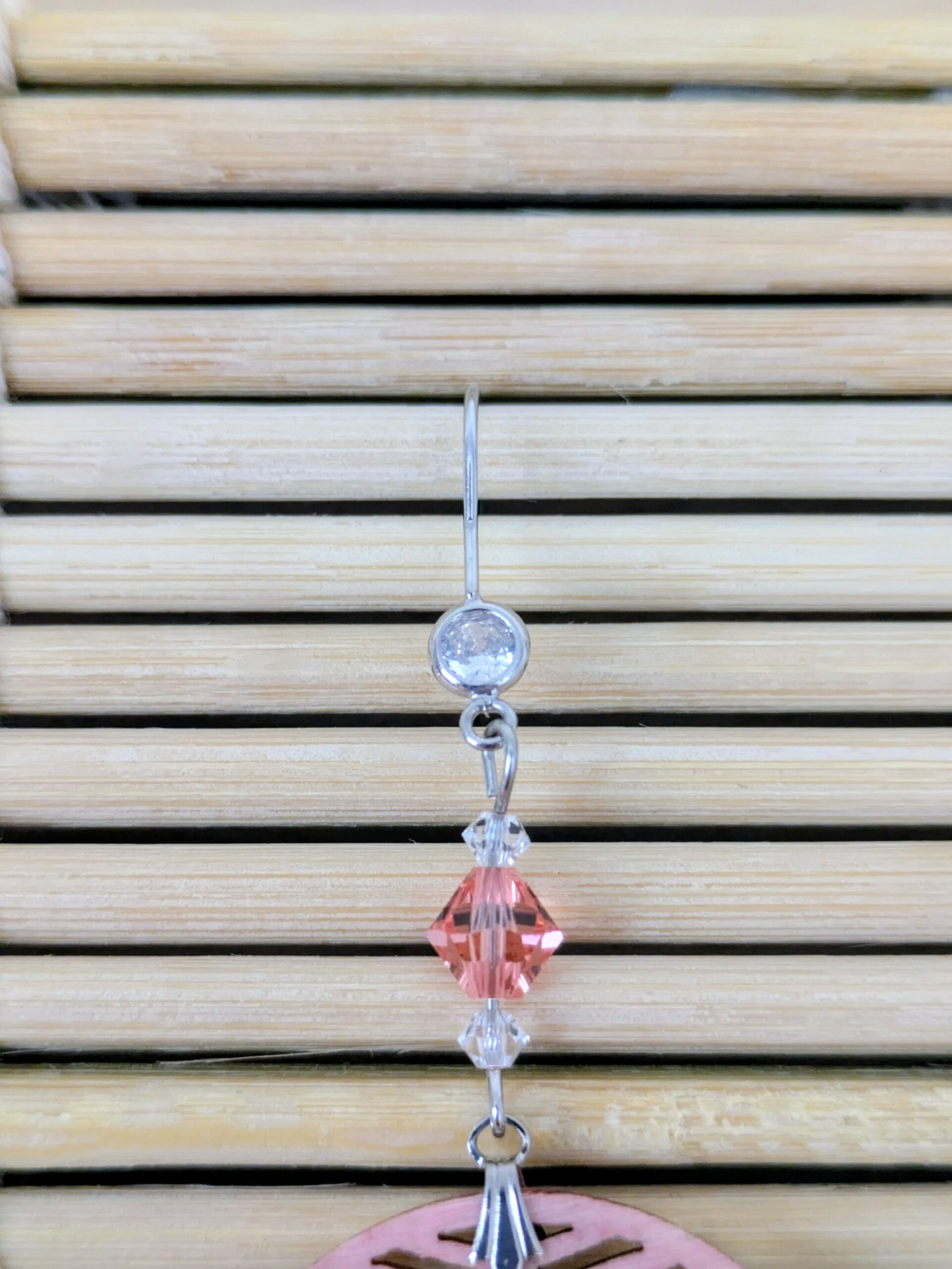 Boucles d'oreilles Hanasaki – Pêche - Collection Kumiko - Par Sakura Créations