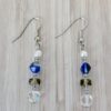 Boucles d'oreilles Lumières de Kiso - Bleu & Violet - Collection Rivières Enchantées - Par Sakura Créations