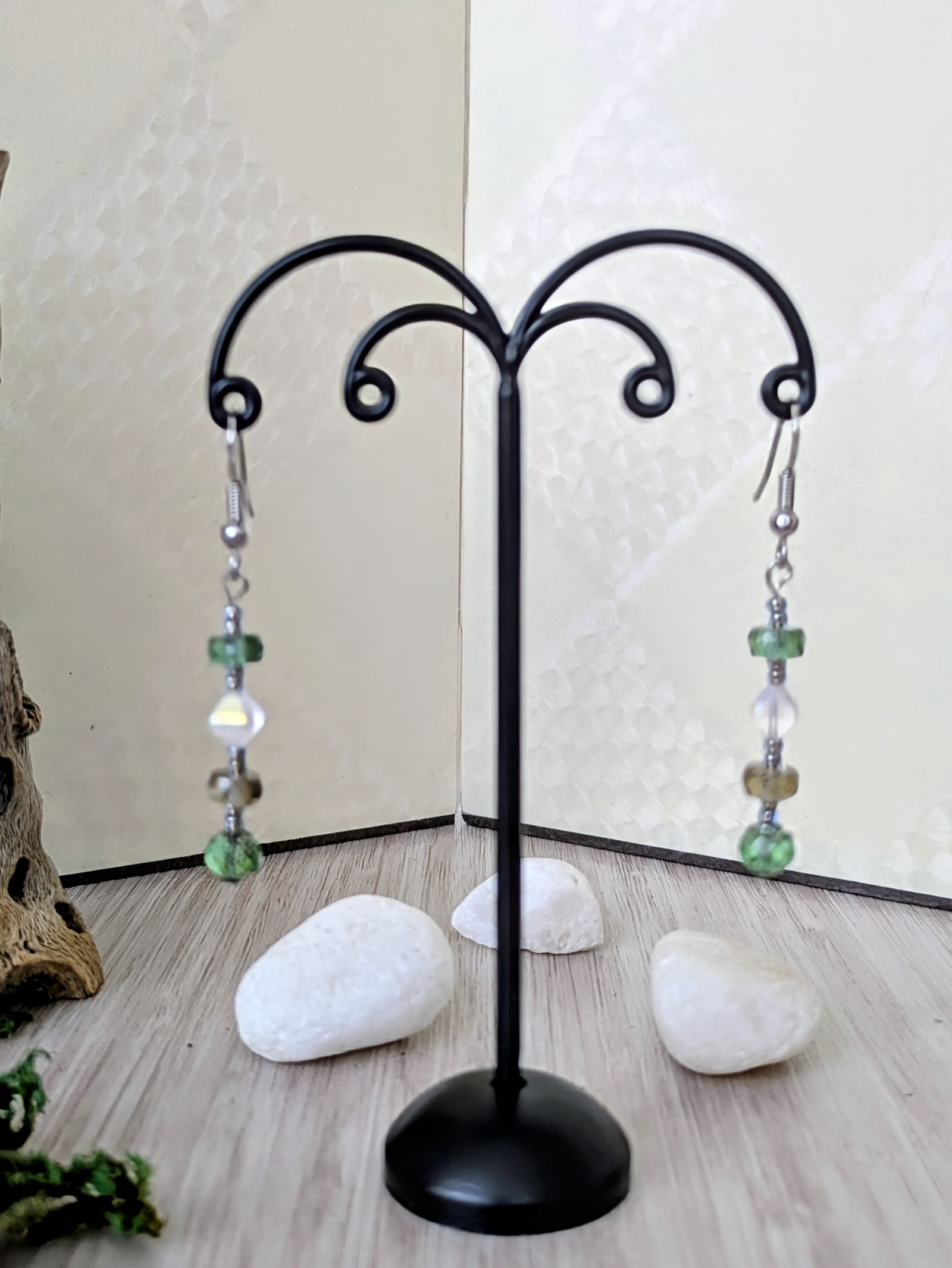 Parure complète Forêt d'Akasawa - Collection Rivières Enchantées - Par Sakura Créations