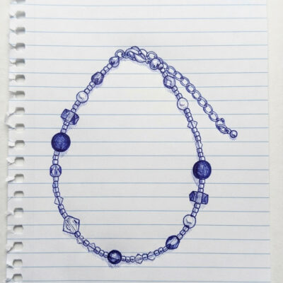 Parure Complète Rivière de Kiso (Collier, Bracelet, Boucles d'oreilles) - Collection Rivières Enchantées - Par Sakura Créations
