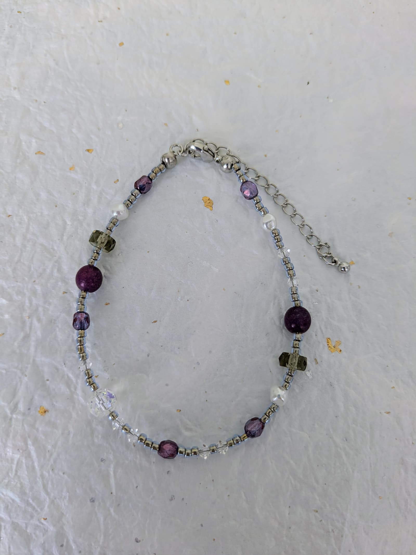 Bracelet Éclats de Kiso – Collection Rivières Enchantées – Par Sakura Créations