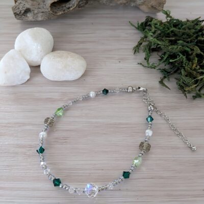 Parure complète Forêt d'Akasawa - Collection Rivières Enchantées - Par Sakura Créations