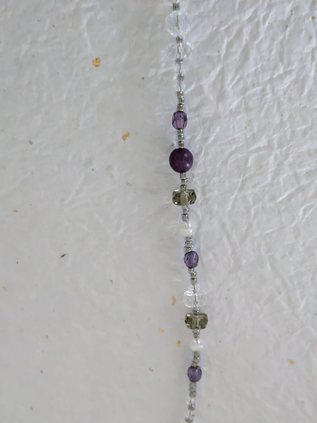 Parure Rivière de Kiso (Collier Cascade de Kiso et Boucles d'Oreilles Lumières de Kiso - Violet) - Collection Rivières Enchantées - Par Sakura Créations