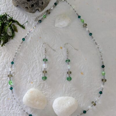 Parure Forêt d'Akasawa - Collection Rivières Enchantées - Par Sakura Créations