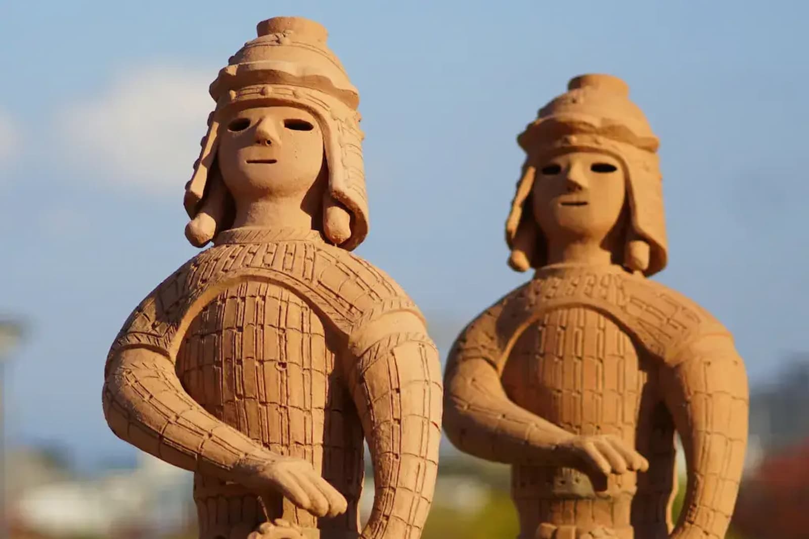 Figurines haniwa de la période Kofun au Japon