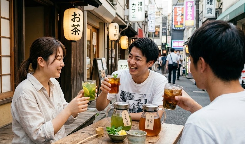 Thé glacé japonais