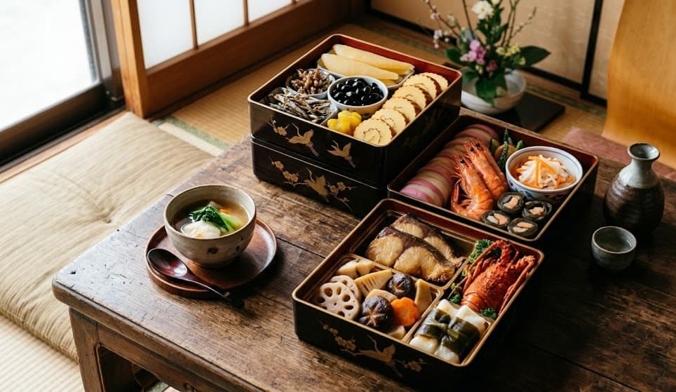 Un Osechi Ryōri traditionnel