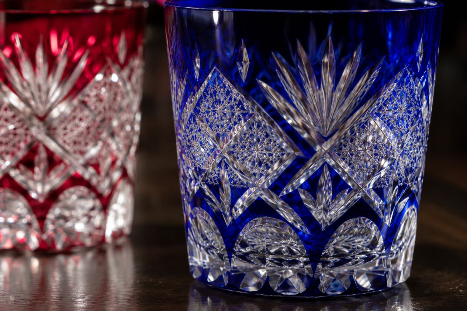 Verre à whisky japonais ou à shochu style edo kiriko