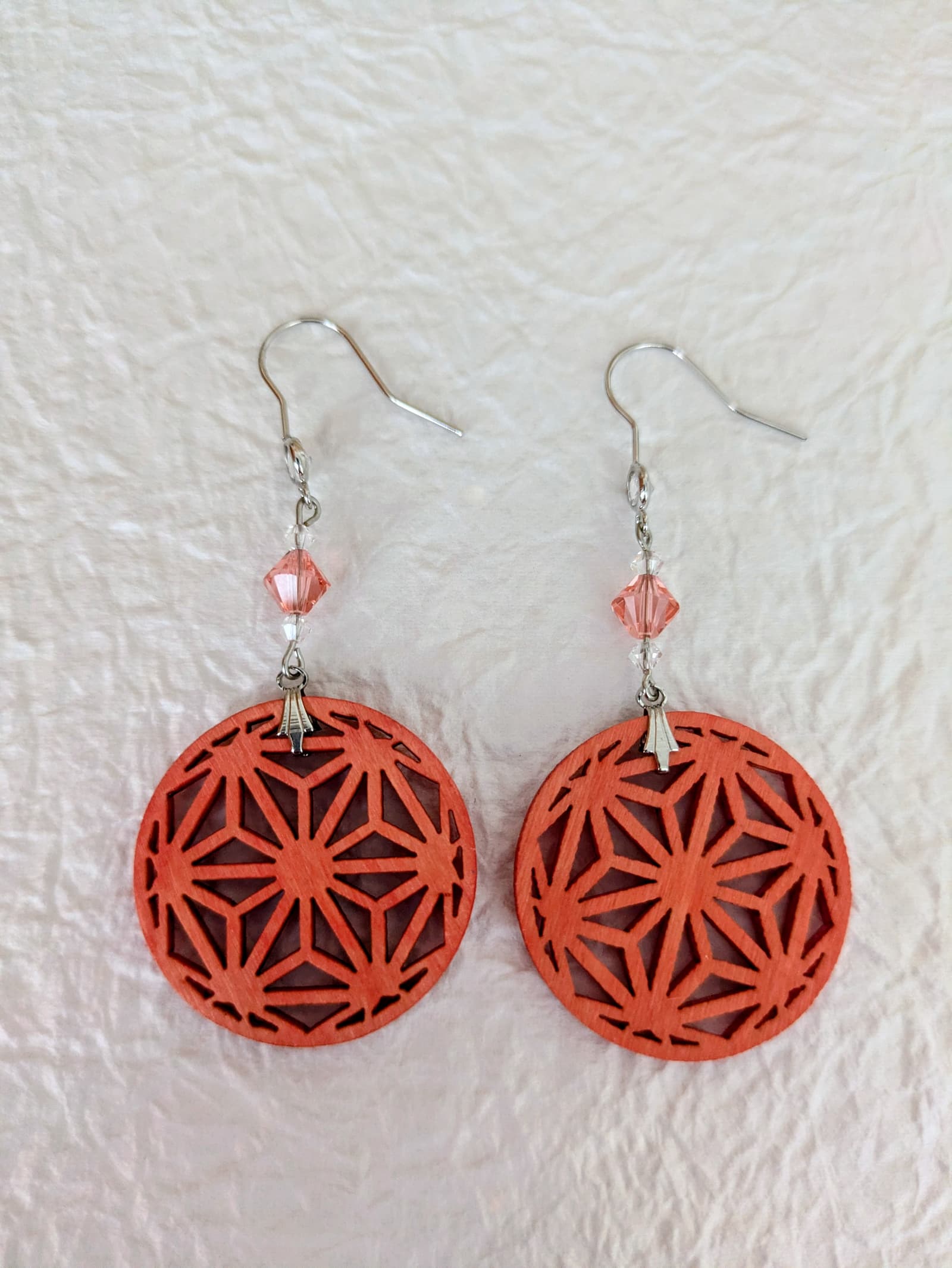 Boucles d'oreilles Hanasaki - Orange