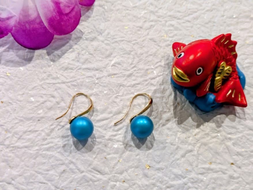Boucles d'oreilles Vagues Turquoises