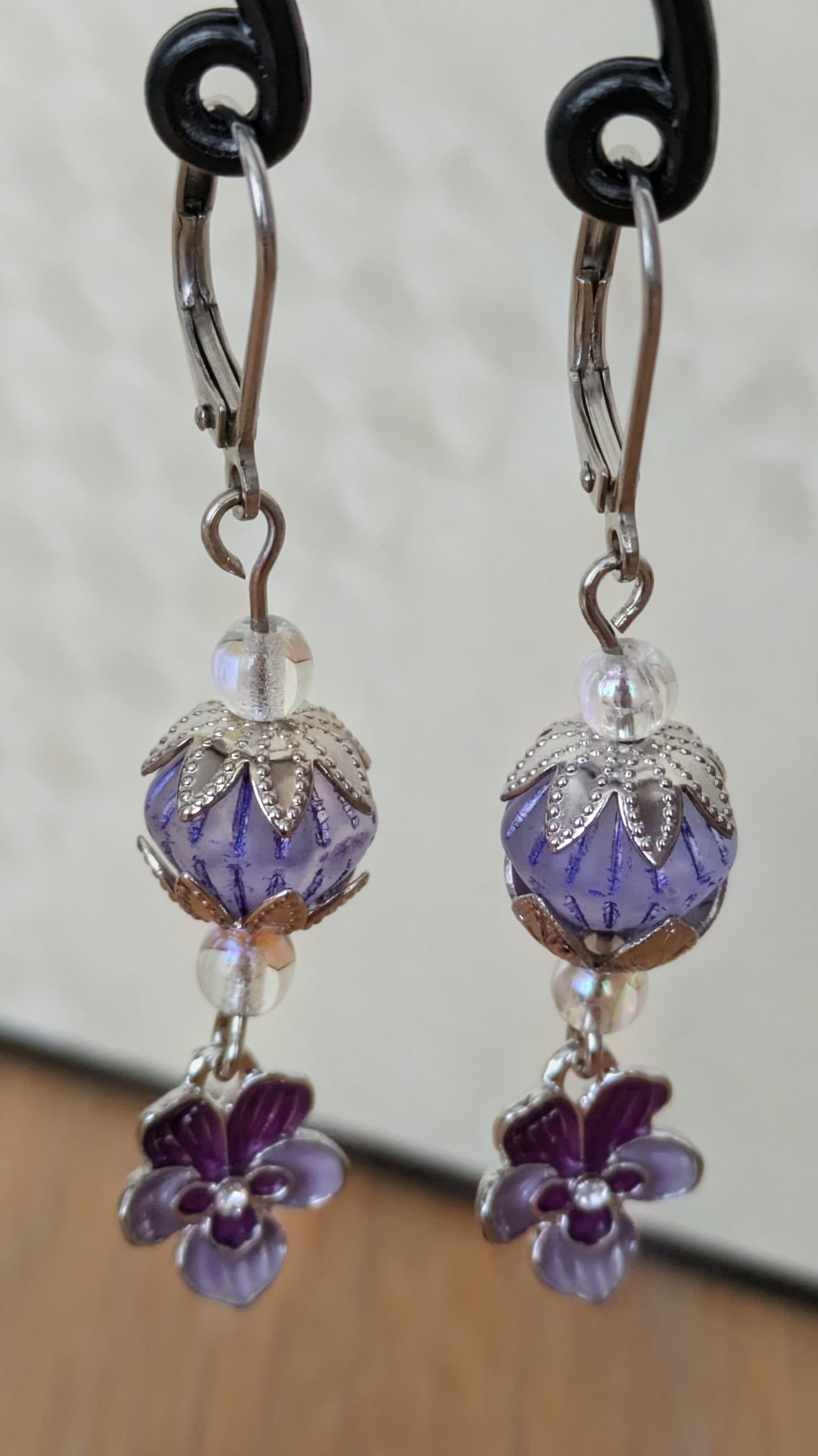 Boucles d'oreilles Violette de Sumi