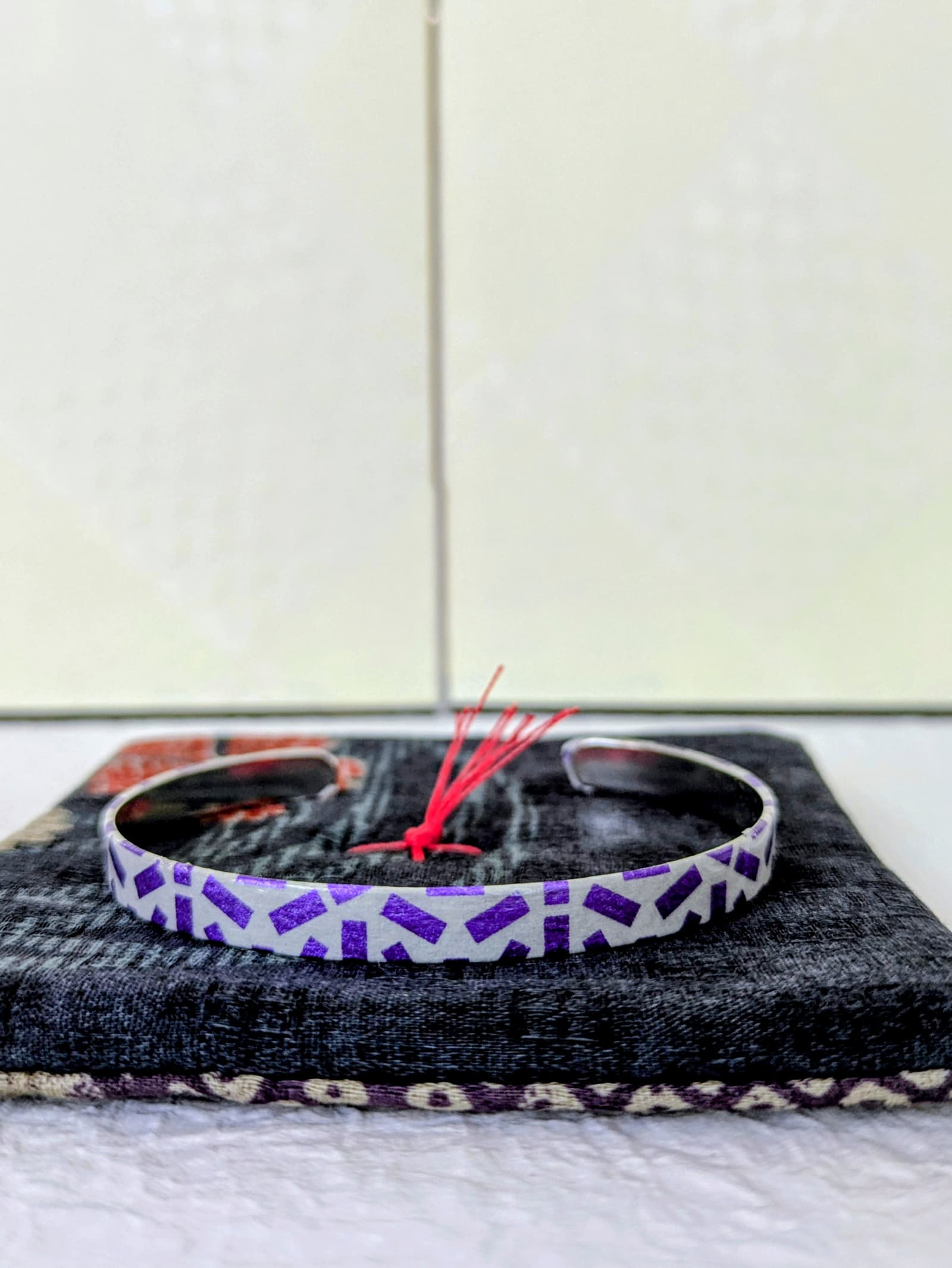 Bracelet Jonc Mosaïque Violette
