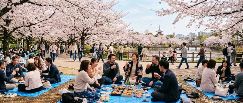 Sous les Sakura : L’Art du Hanami au Japon