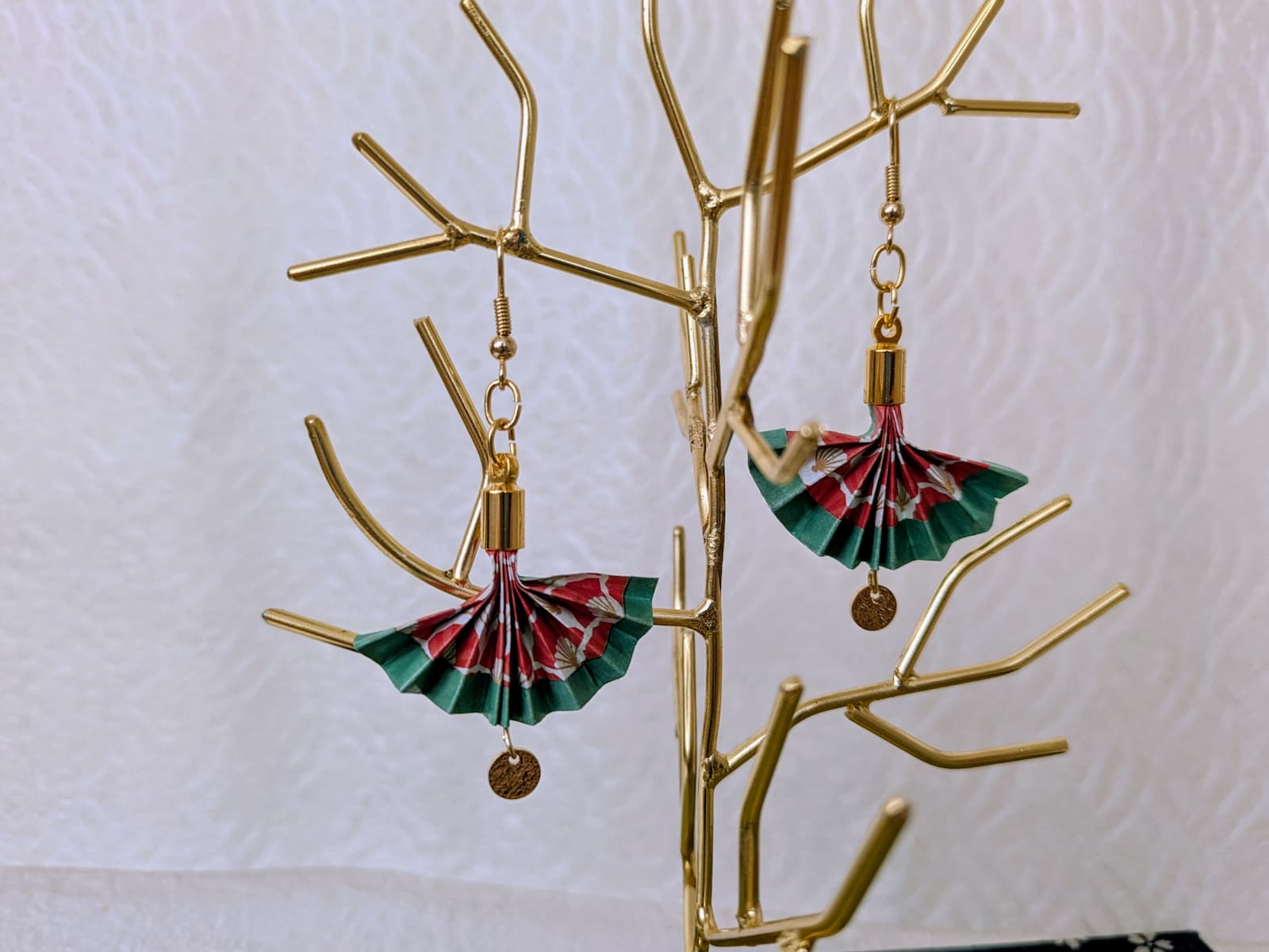 Boucles d'oreilles Éventail Ondoyant - Jeux d’Éventails