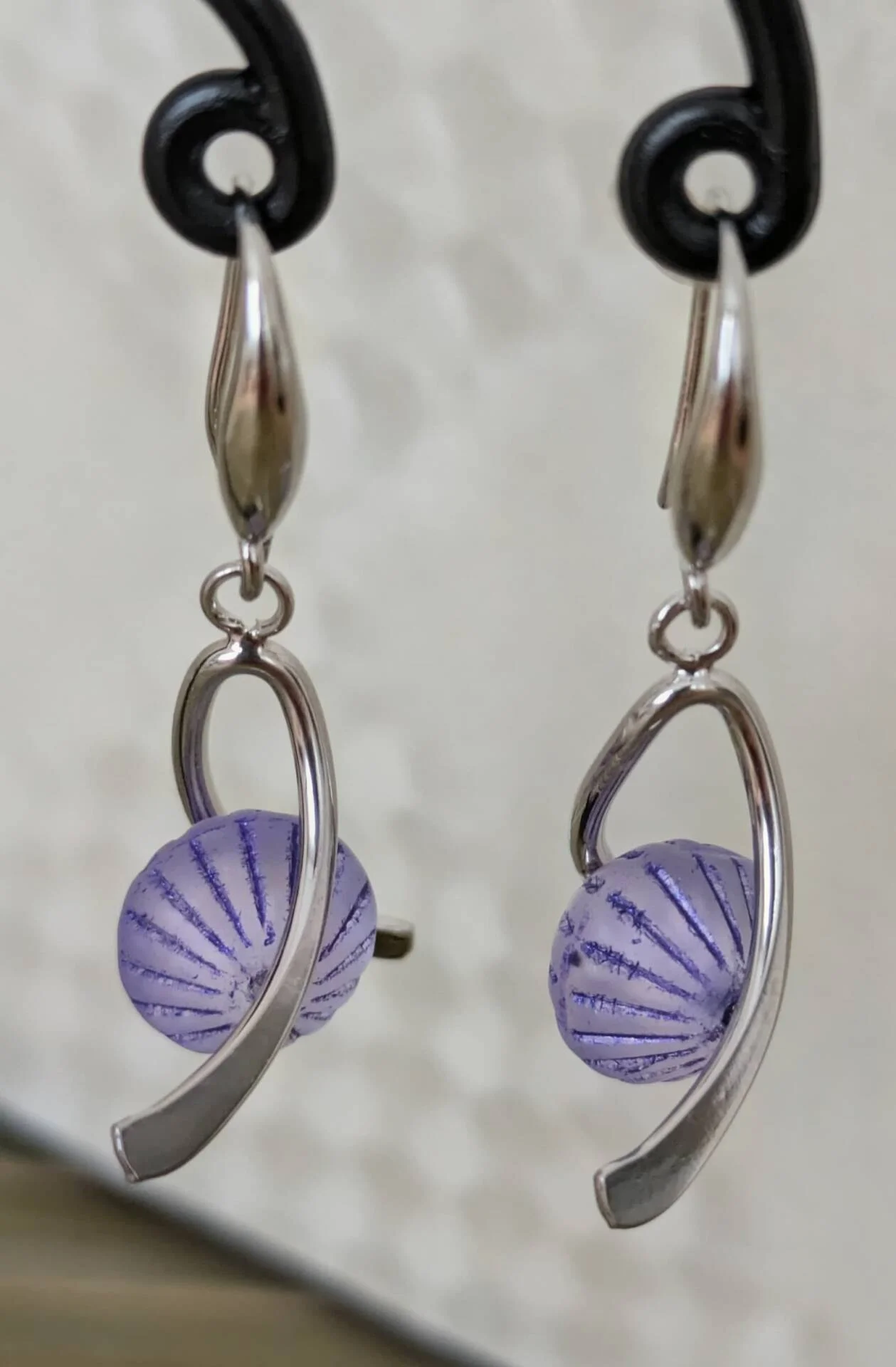 Boucles d'oreilles Violet Alpin