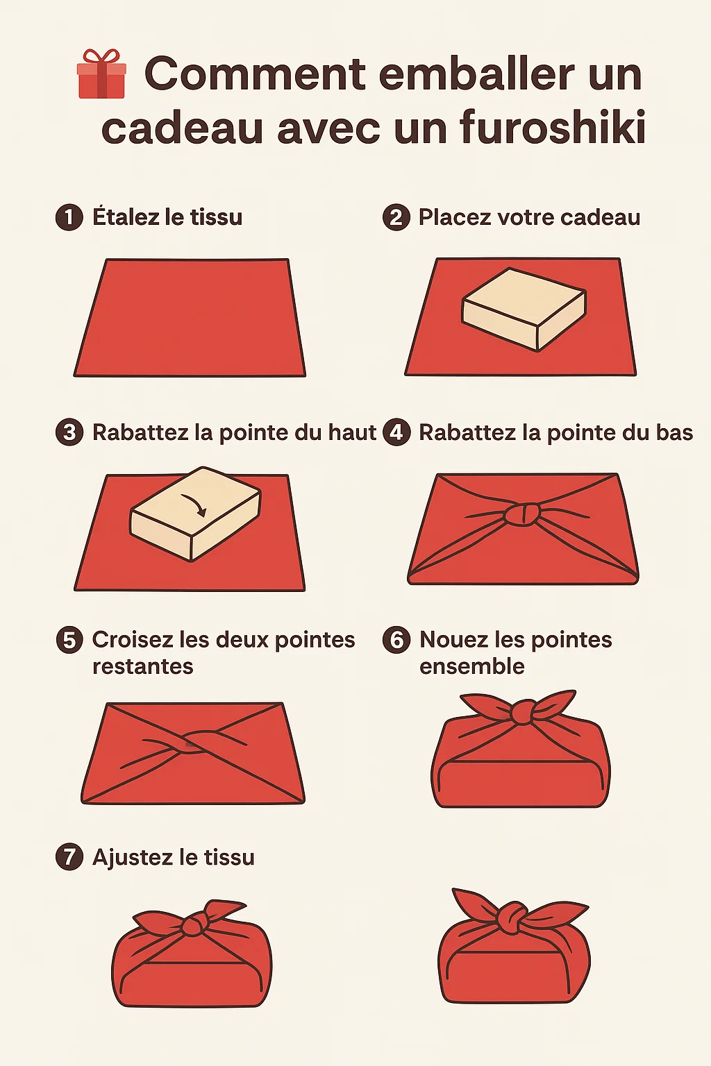 Mode d'emploi furoshiki