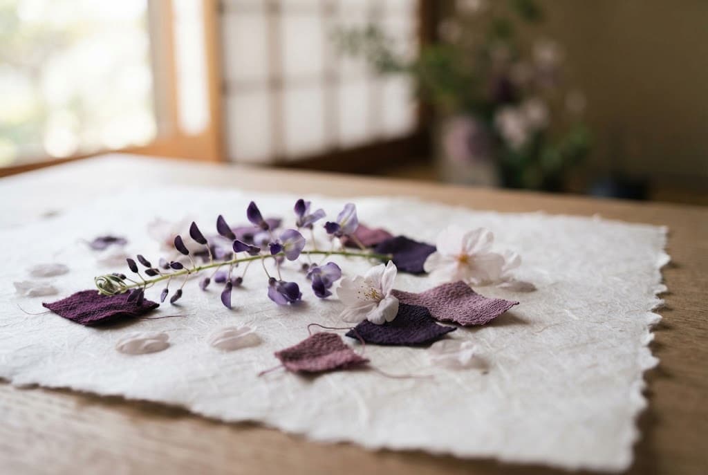 Couleur violette dans l'esthétique japonaise